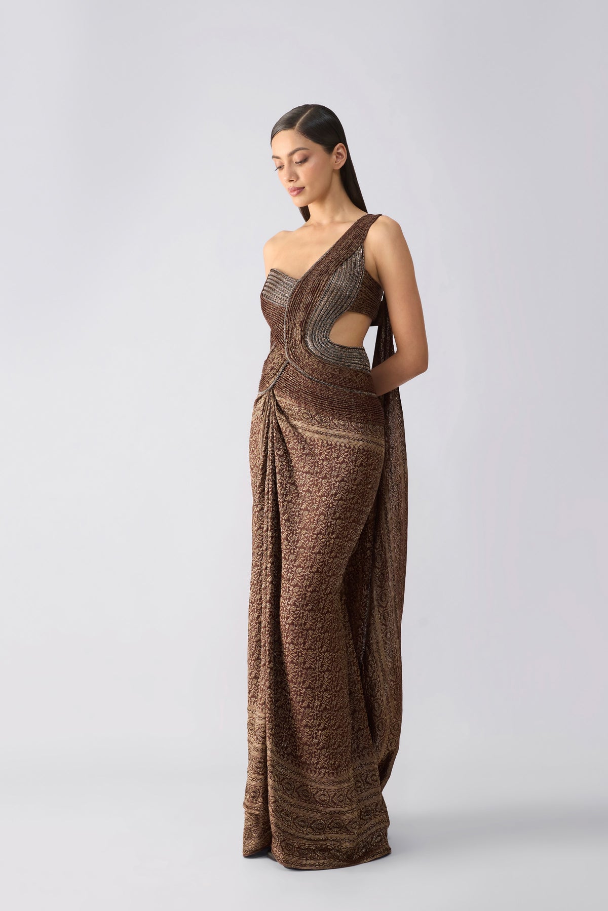 Vintage Banarsi Moulded Gown