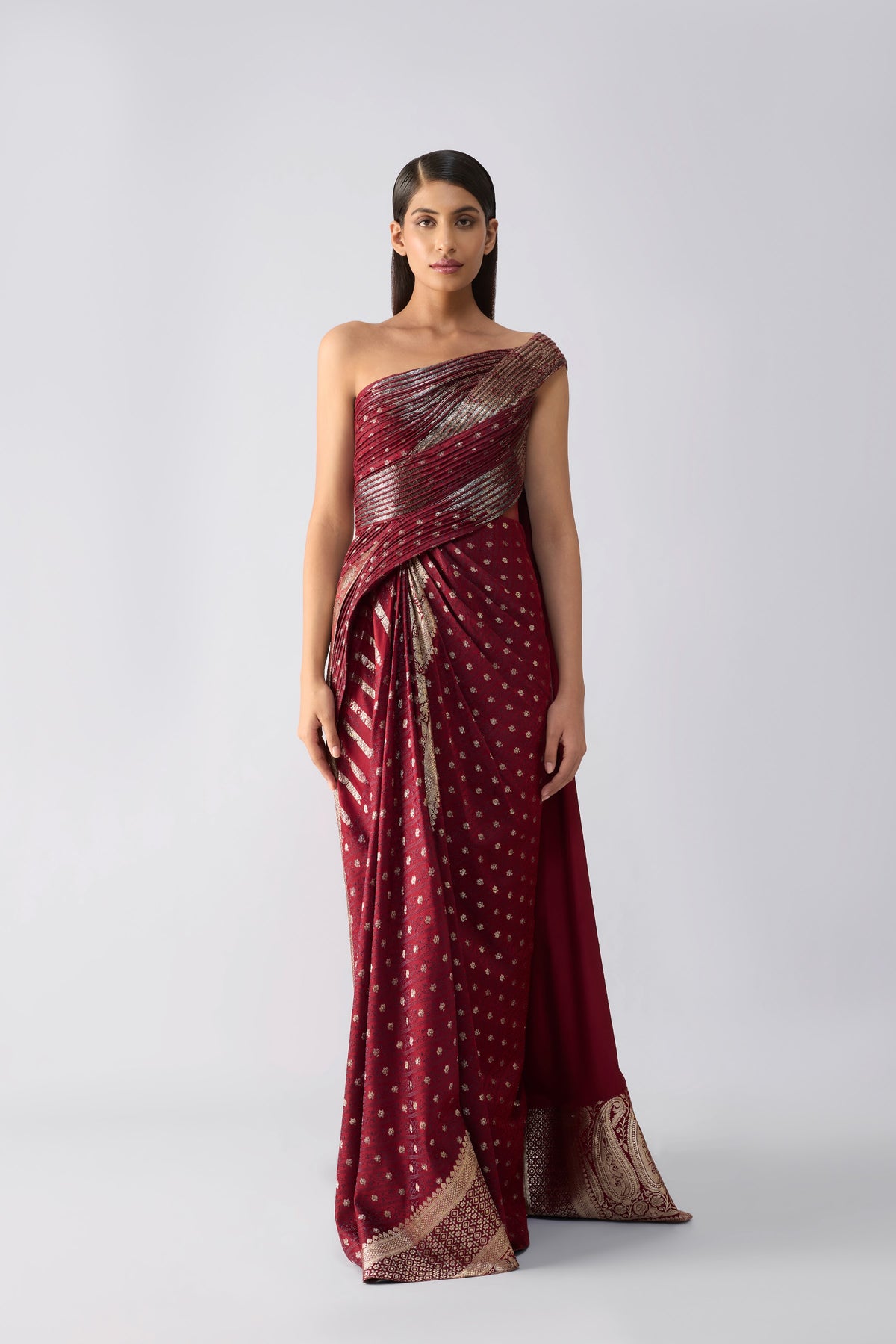 Vintage Banarsi Draped Saree