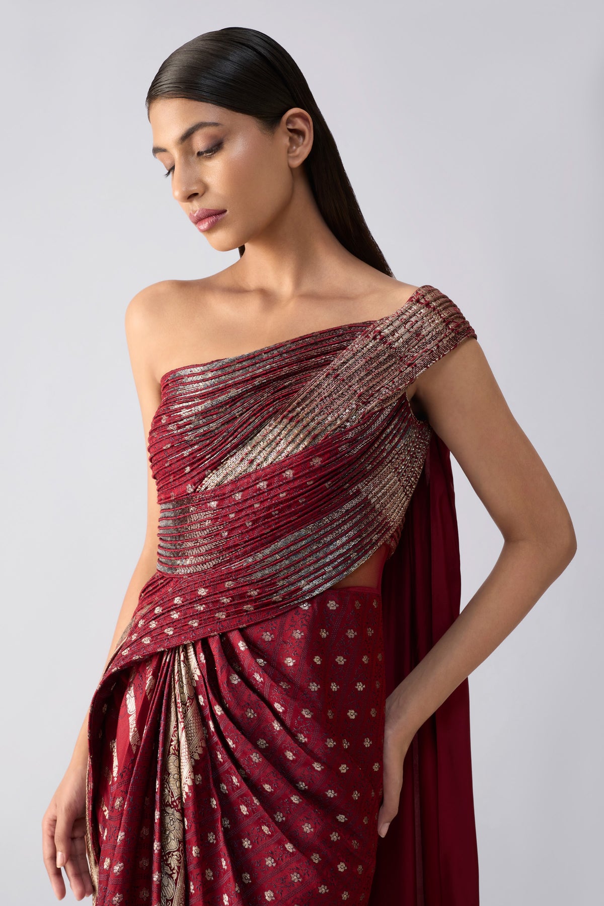 Vintage Banarsi Draped Saree