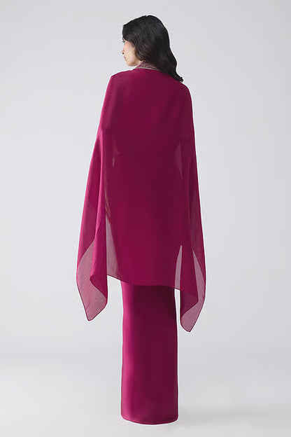 Structured  Banarsi Cape Set