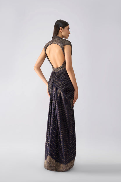 Structured Banarsi Gown