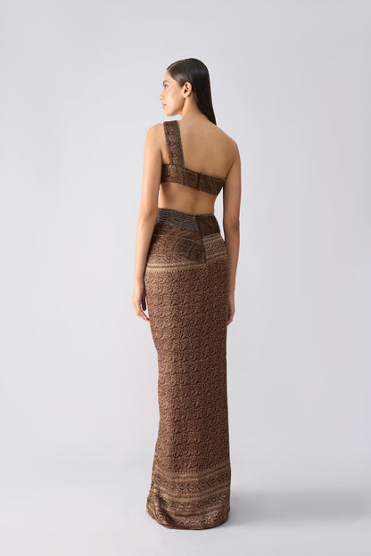 Vintage Banarsi Moulded Gown