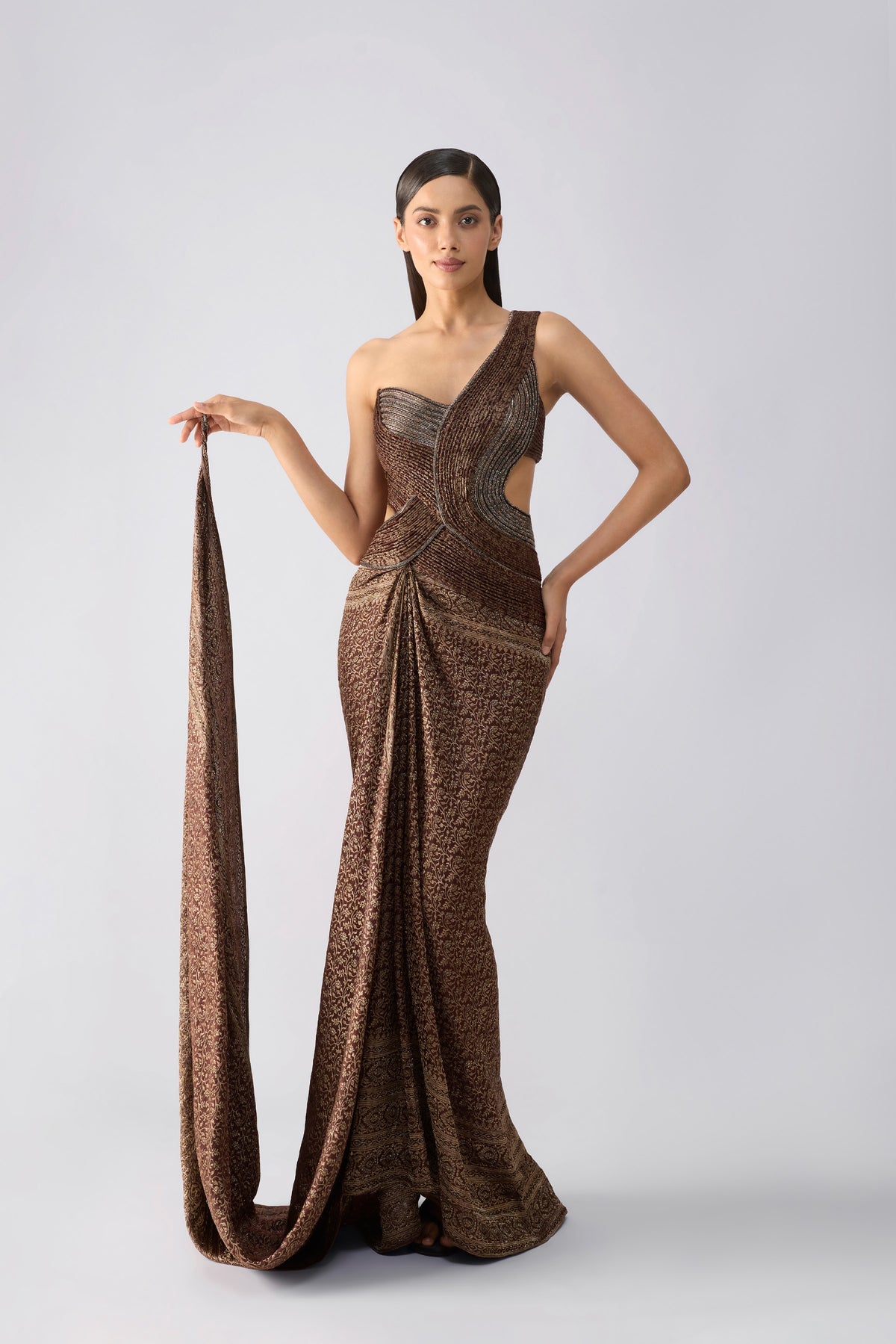 Vintage Banarsi Moulded Gown