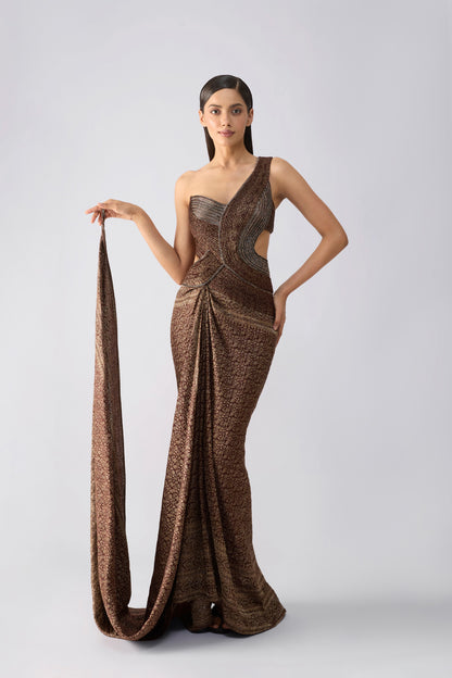 Vintage Banarsi Moulded Gown