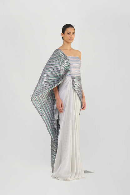 Metallic Hand-Woven Saree