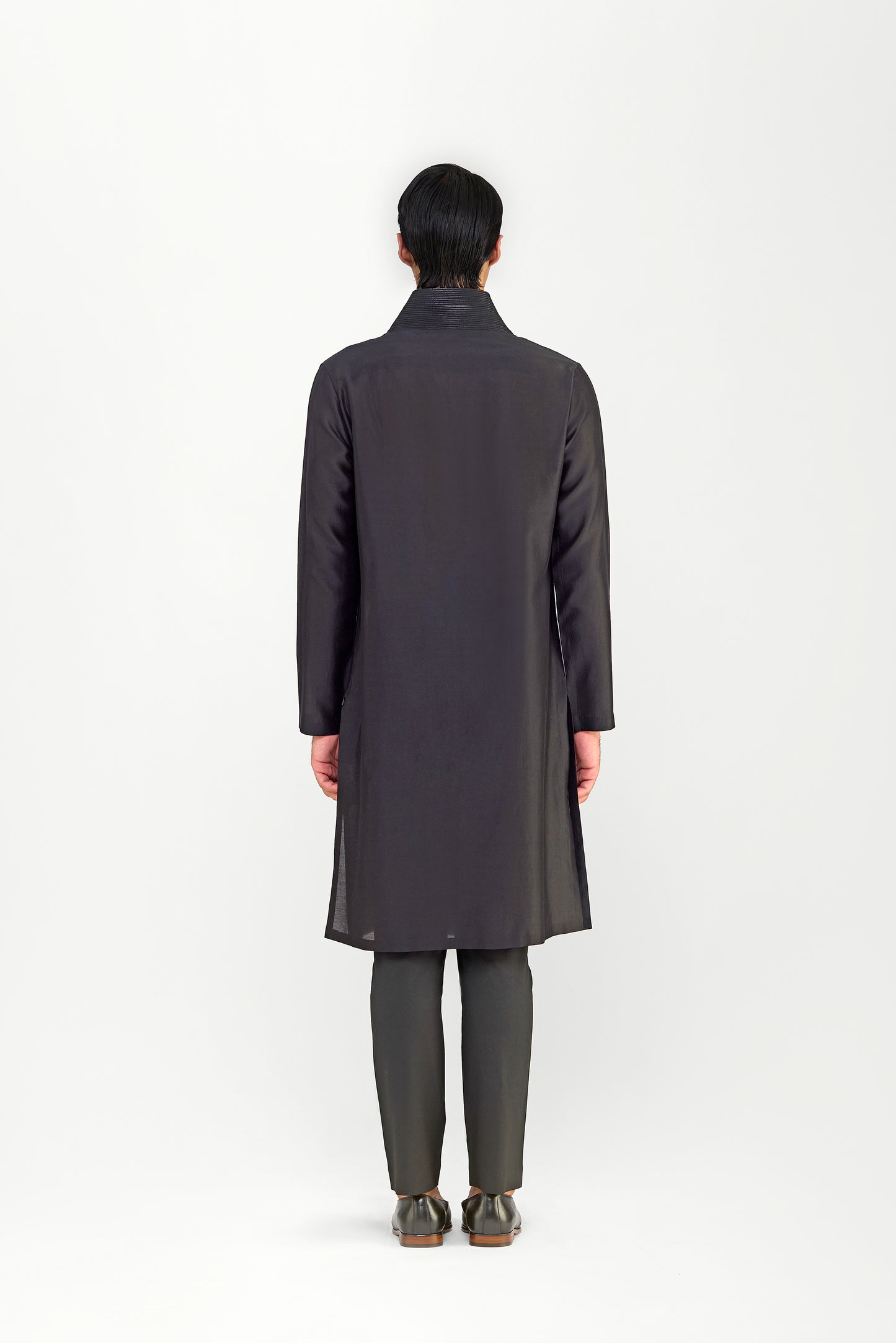 Corded Chanderi Silk Kurta Set