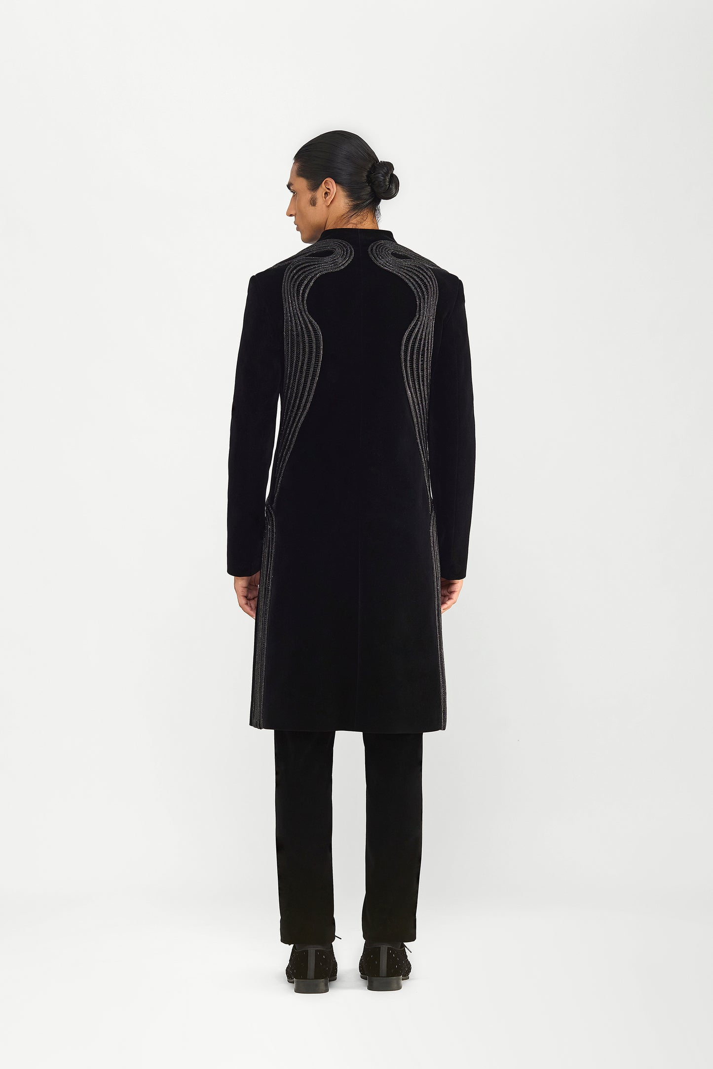 Crystalvein Long Jacket In Velvette