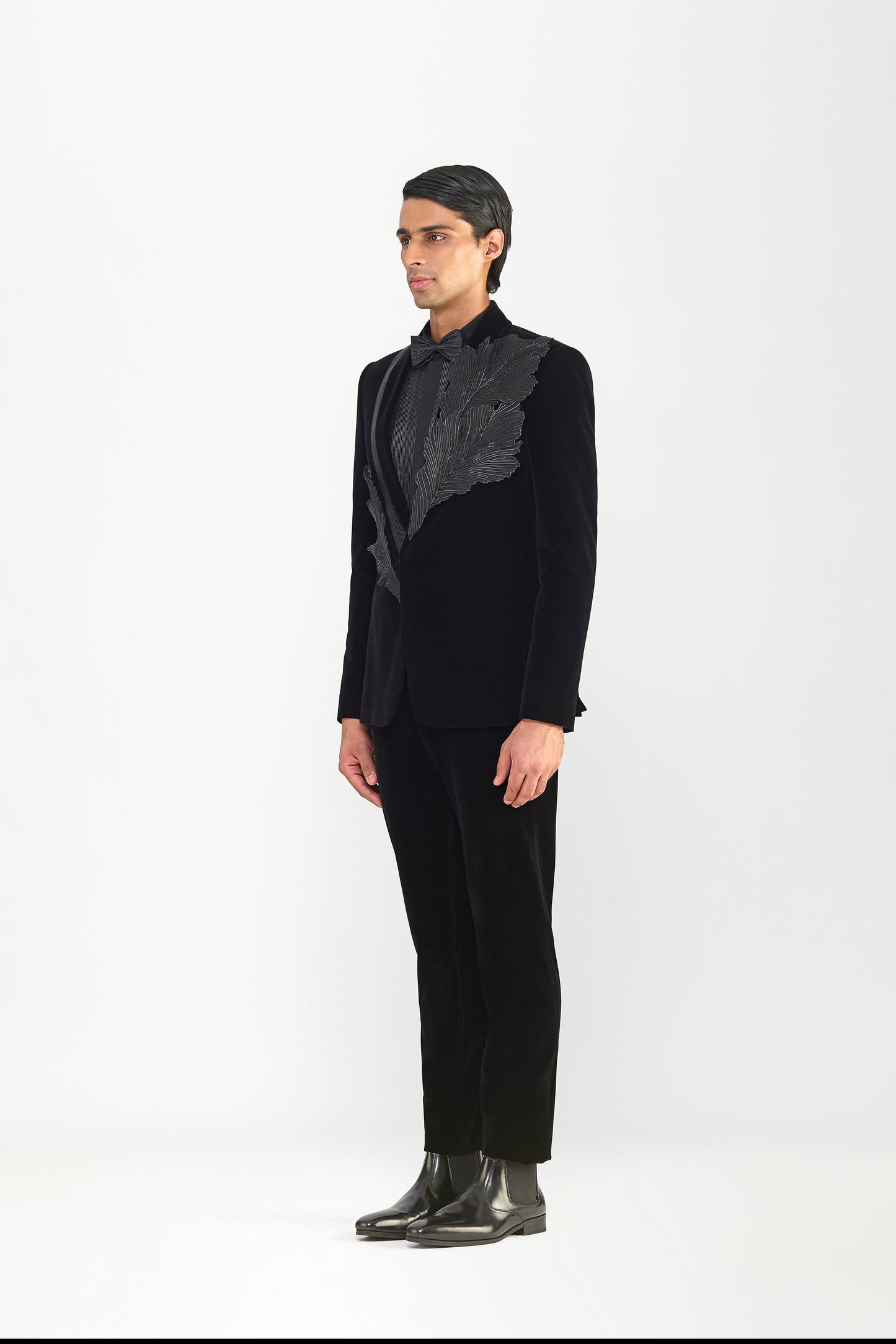 Corded Tuxedo Set In Velvette