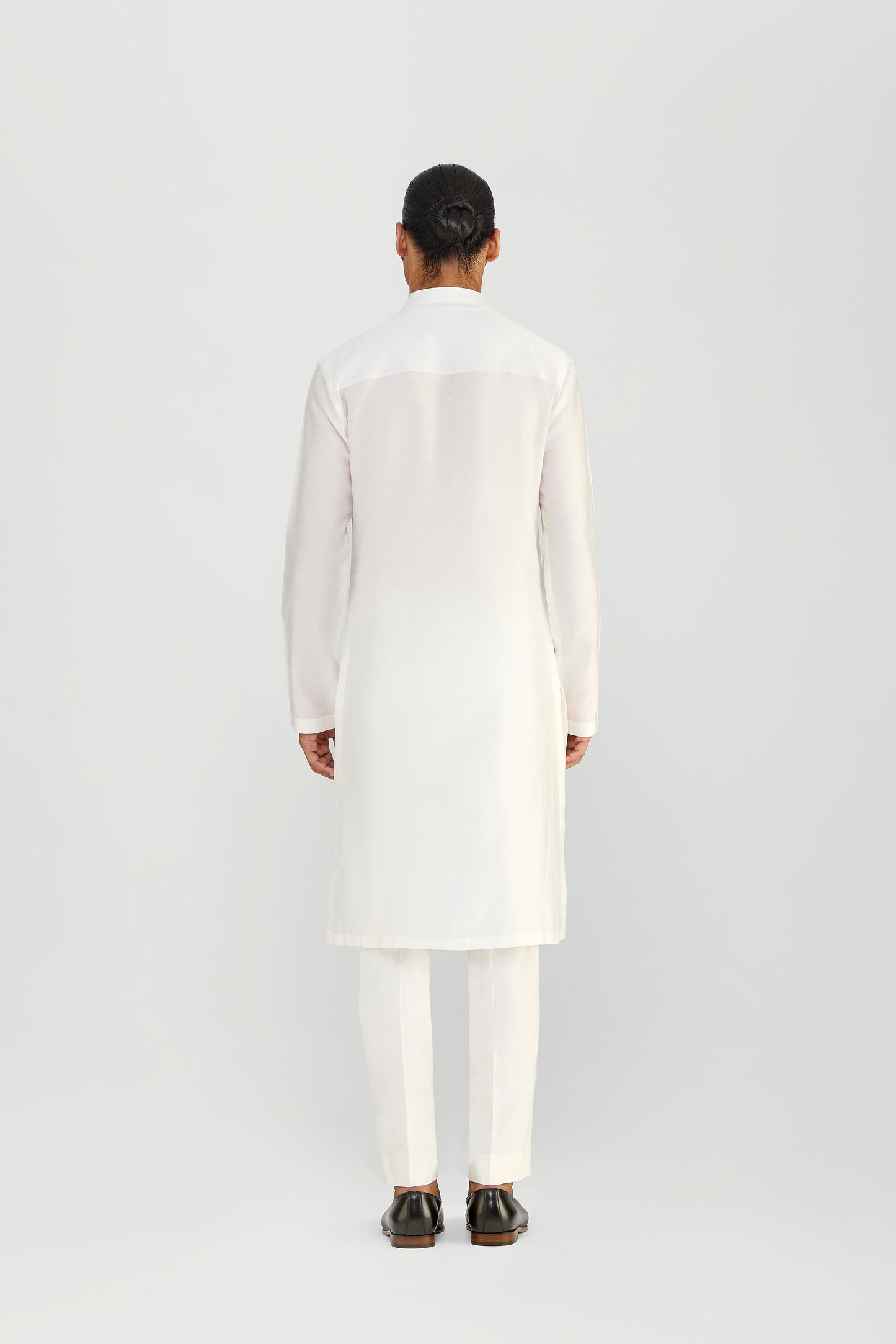 Metallic Micropleated Chanderi Silk Kurta Set