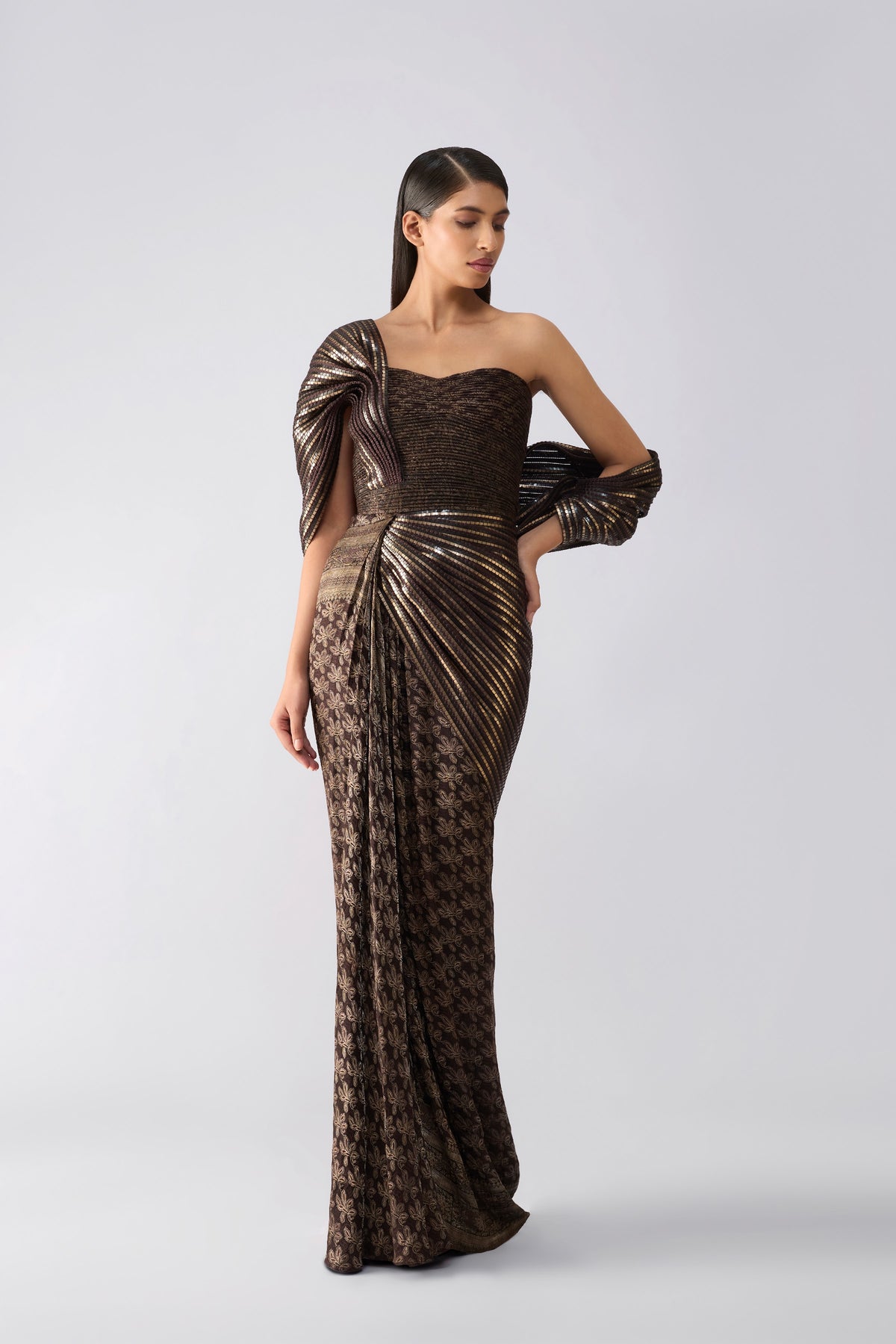 Vintage Banarsi Structured Saree