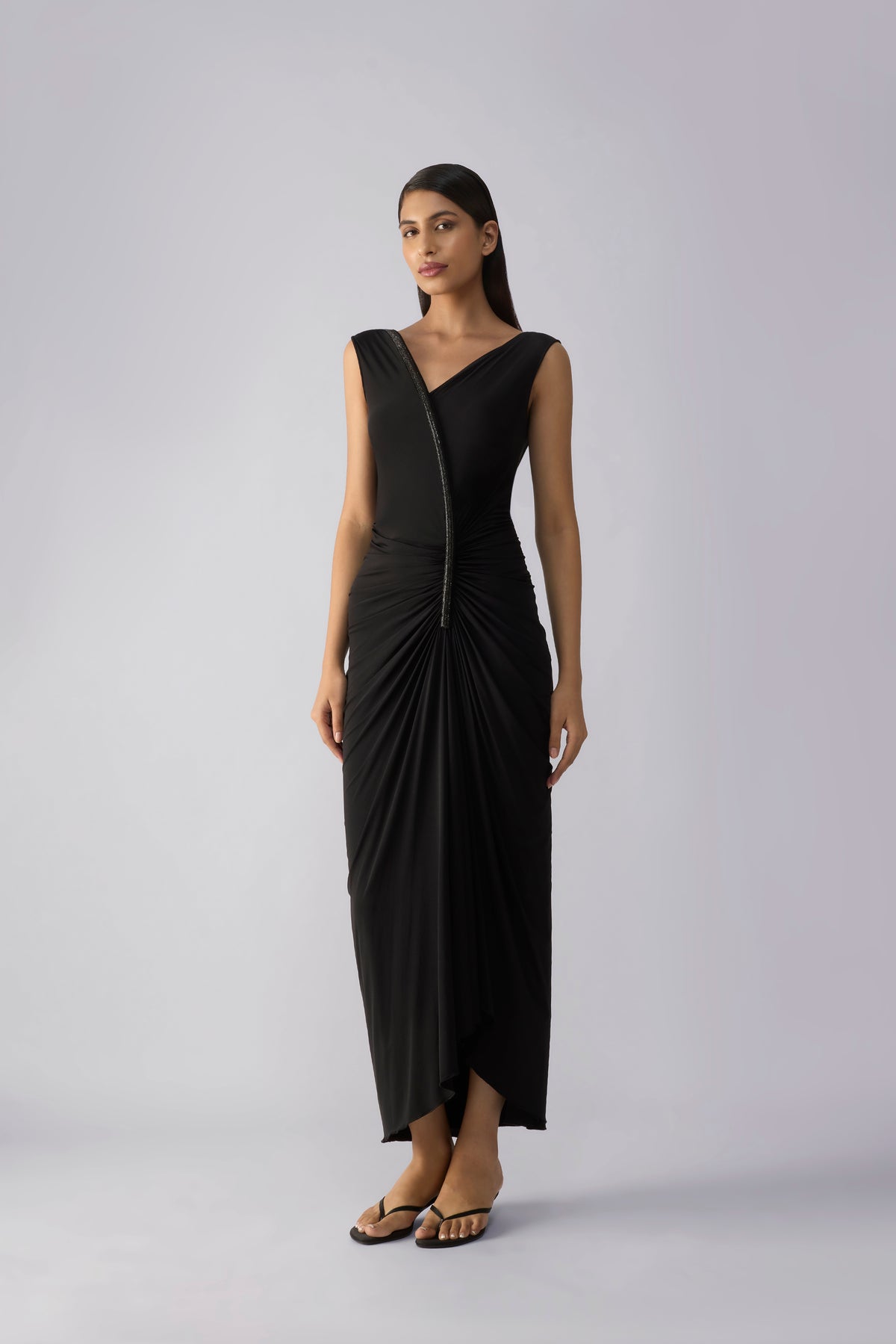 Draped Crystalvein Dress