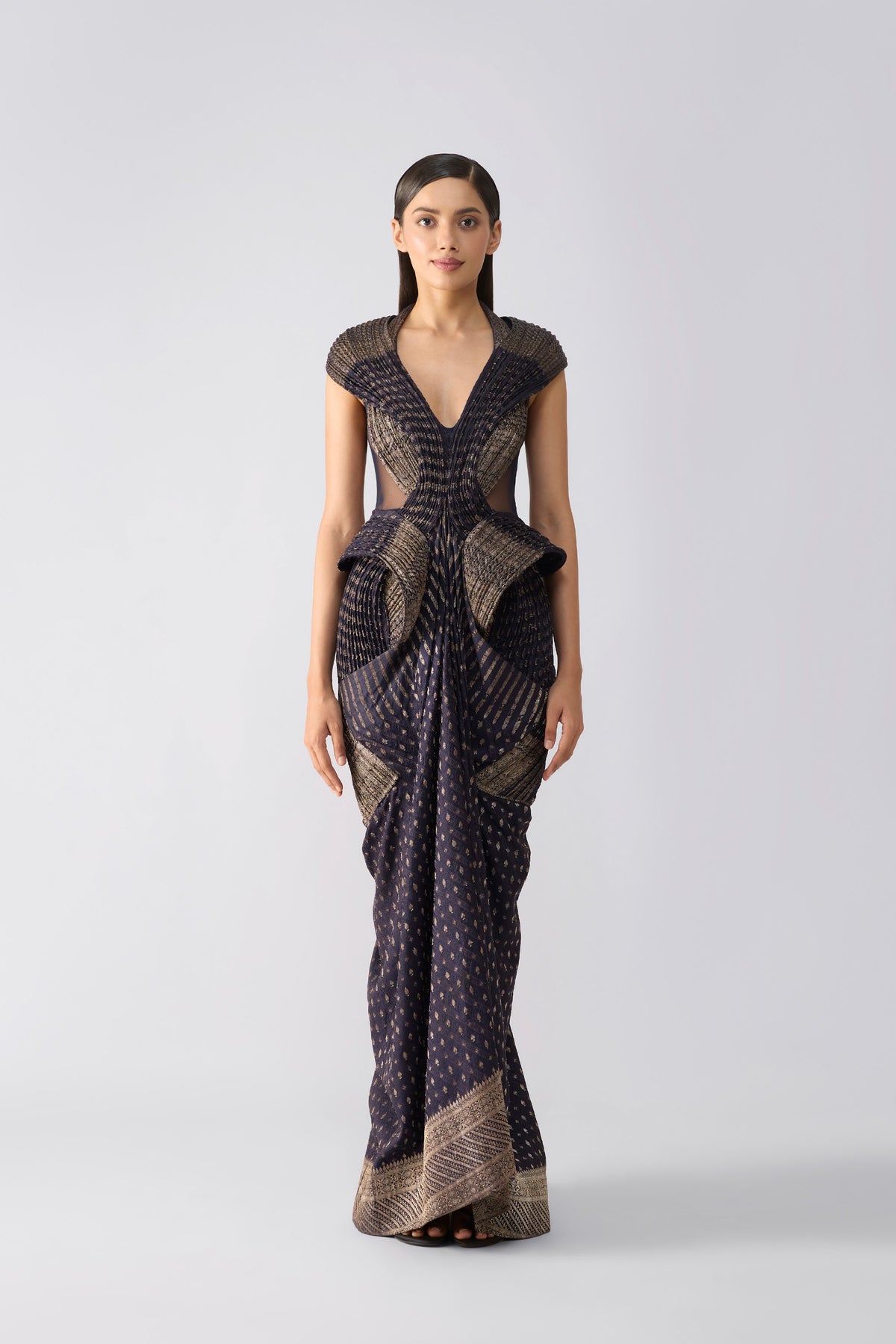 Structured Banarsi Gown