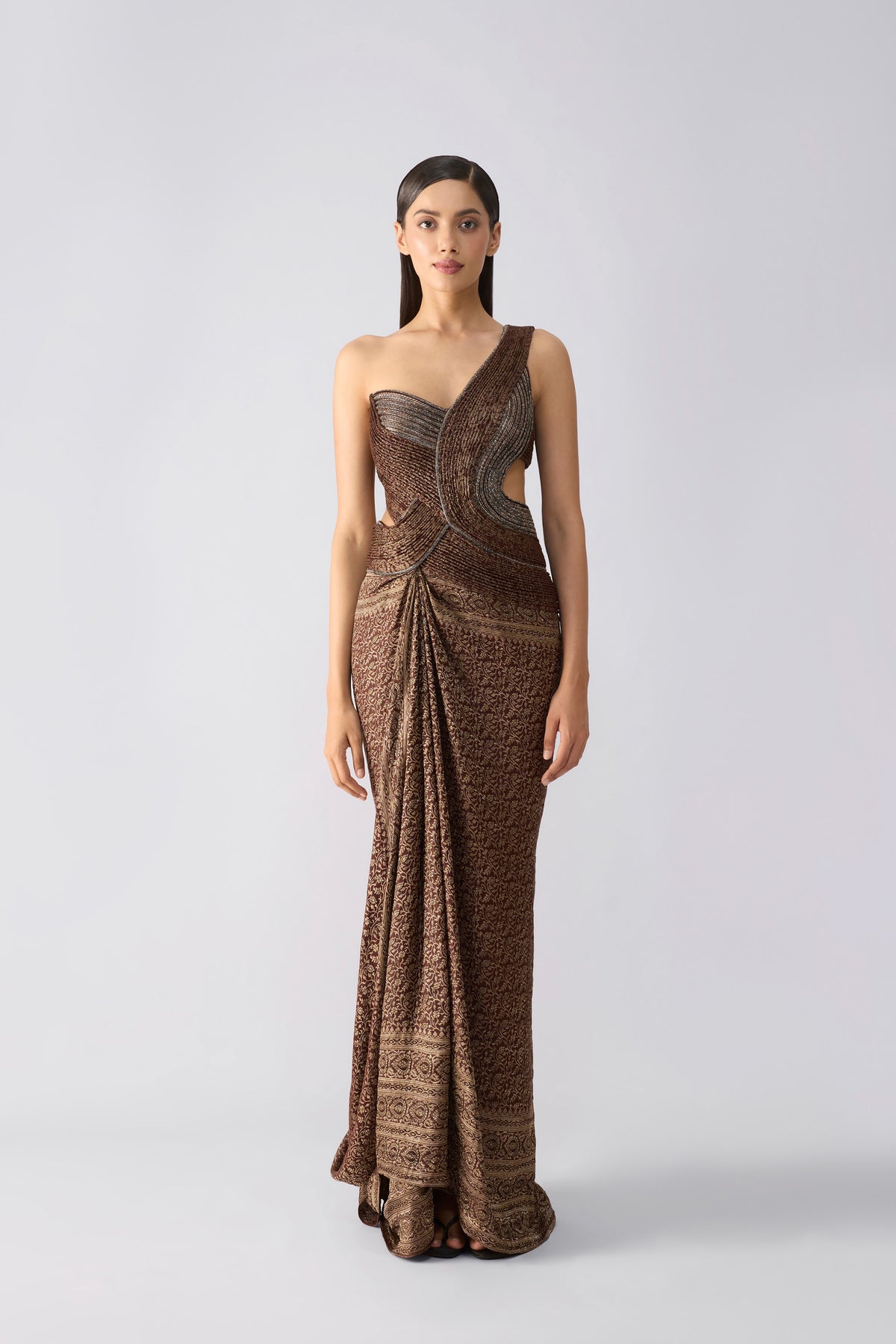 Vintage Banarsi Moulded Gown