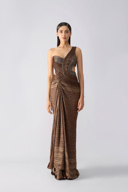 Vintage Banarsi Moulded Gown