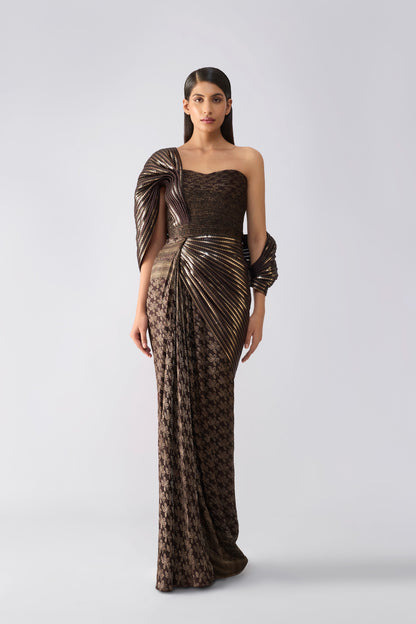 Vintage Banarsi Structured Saree