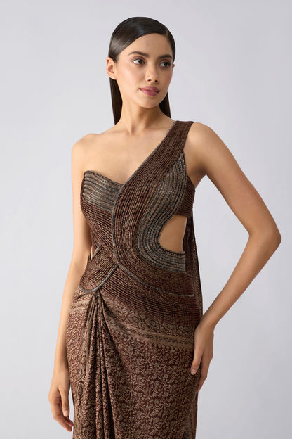 Vintage Banarsi Moulded Gown