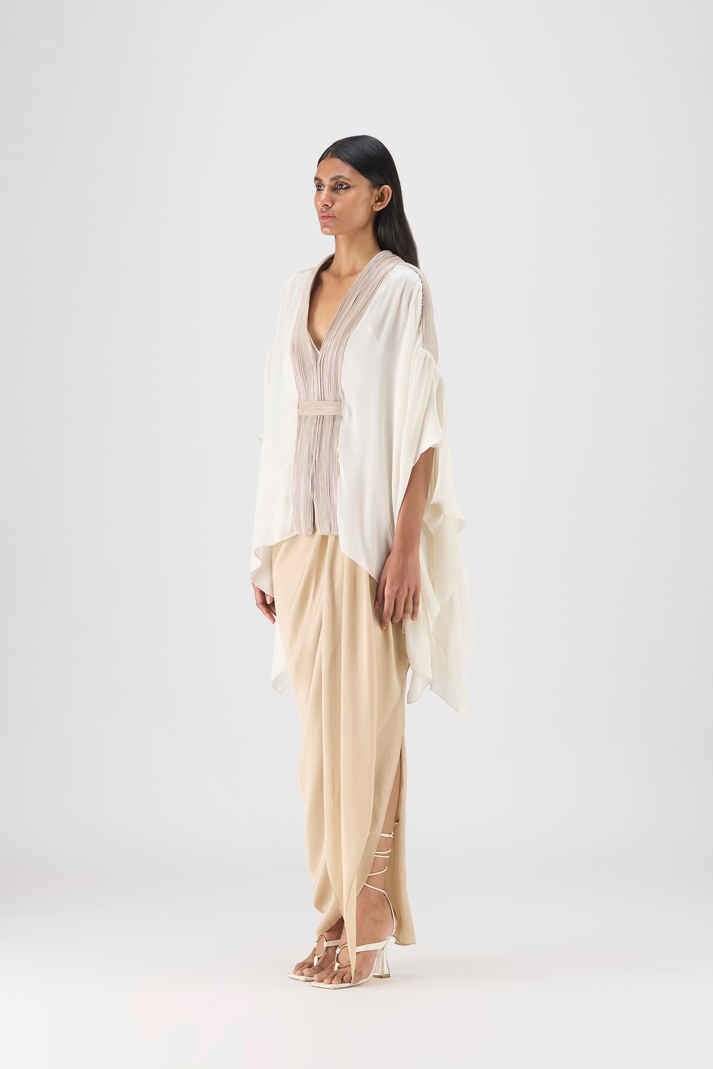 Corded Structured Cape Set