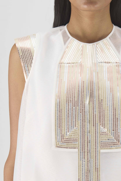 Metallic Structured Top