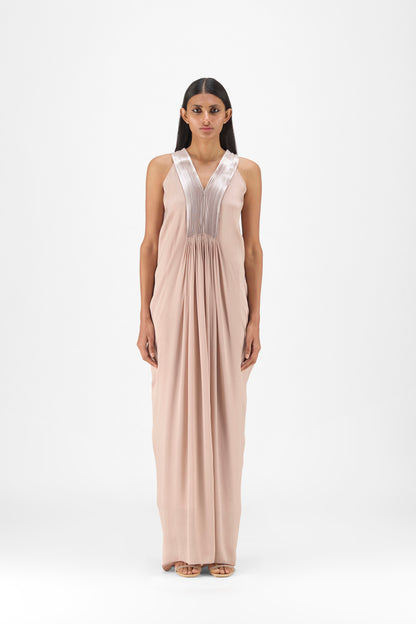 Pleated Fluid Dress