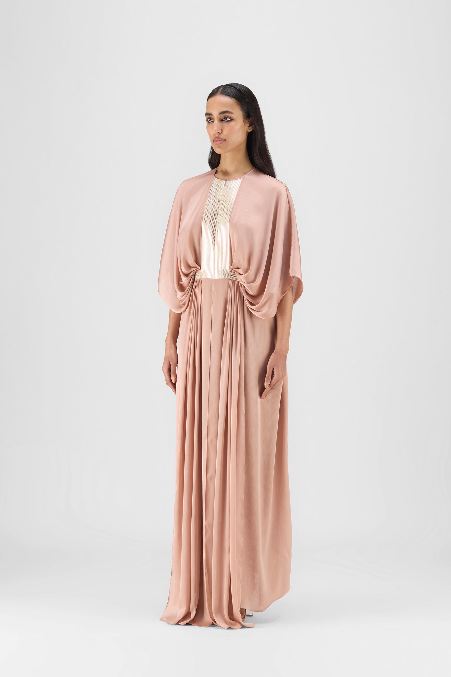 Pleated Layered Dress