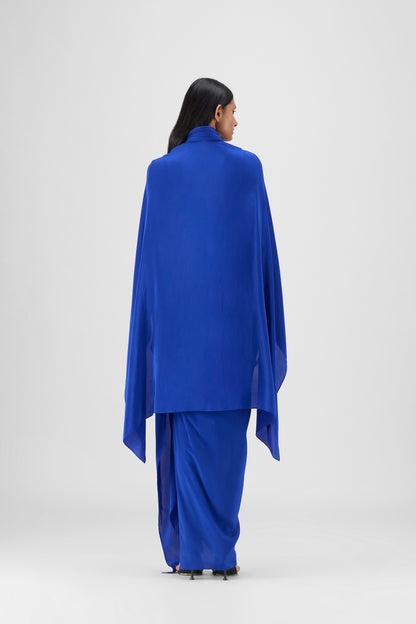 Metallic Structured Cape Set