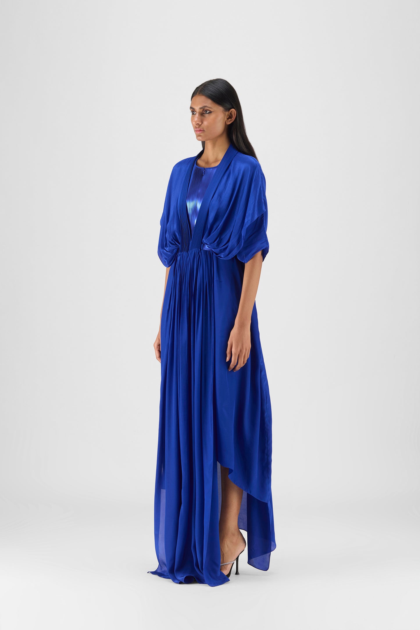 PLEATED LAYERED DRESS
