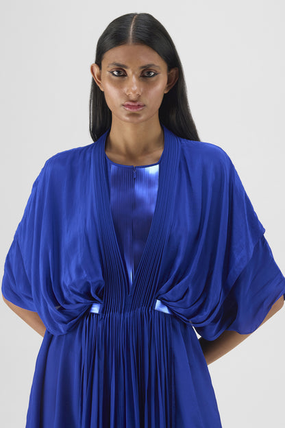 PLEATED LAYERED DRESS
