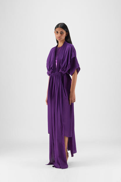 PLEATED LAYERED DRESS