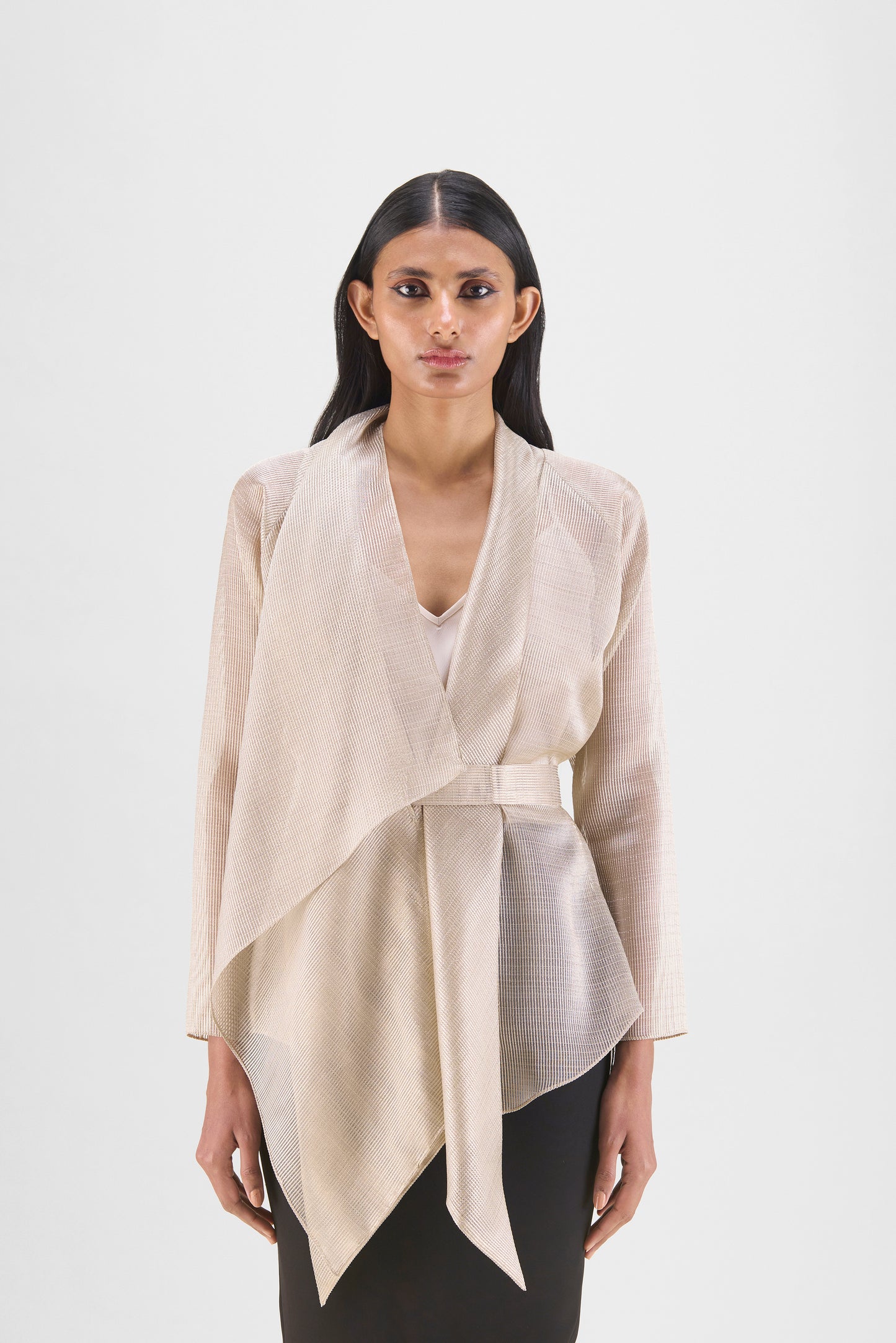 Draped Wrap Shirt