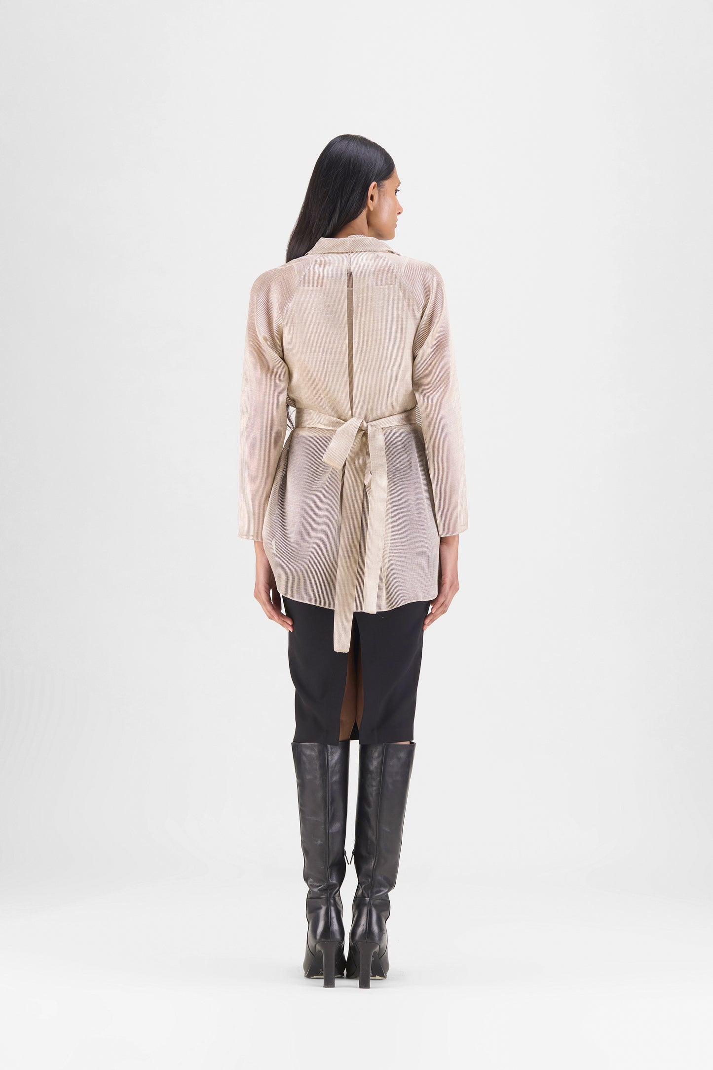 Draped Wrap Shirt