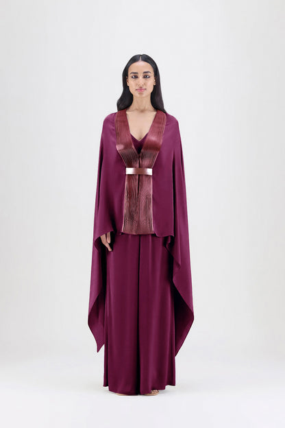 Metallic Structured Cape