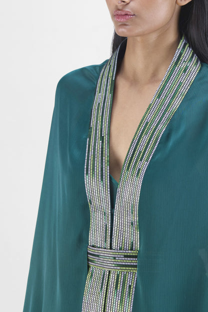 METALLIC STRUCTURED CAPE