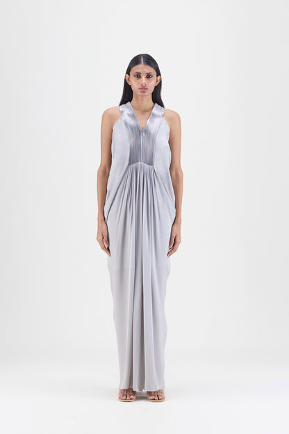 Pleated Fluid Dress