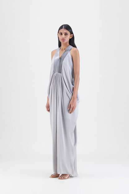 Pleated Fluid Dress