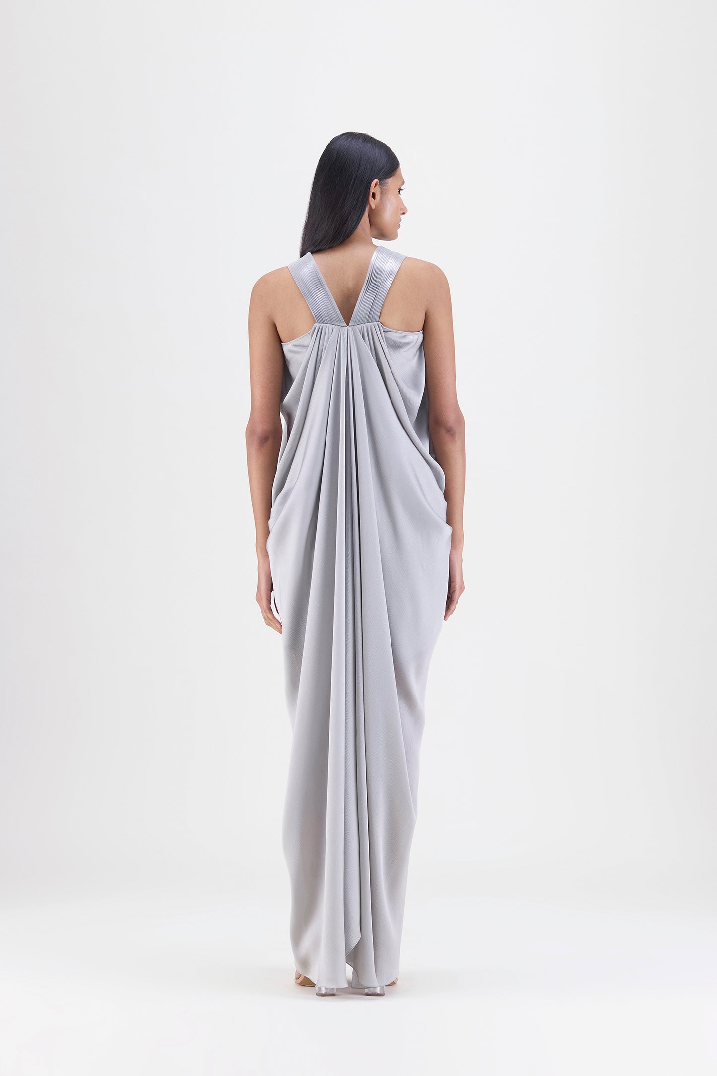Pleated Fluid Dress