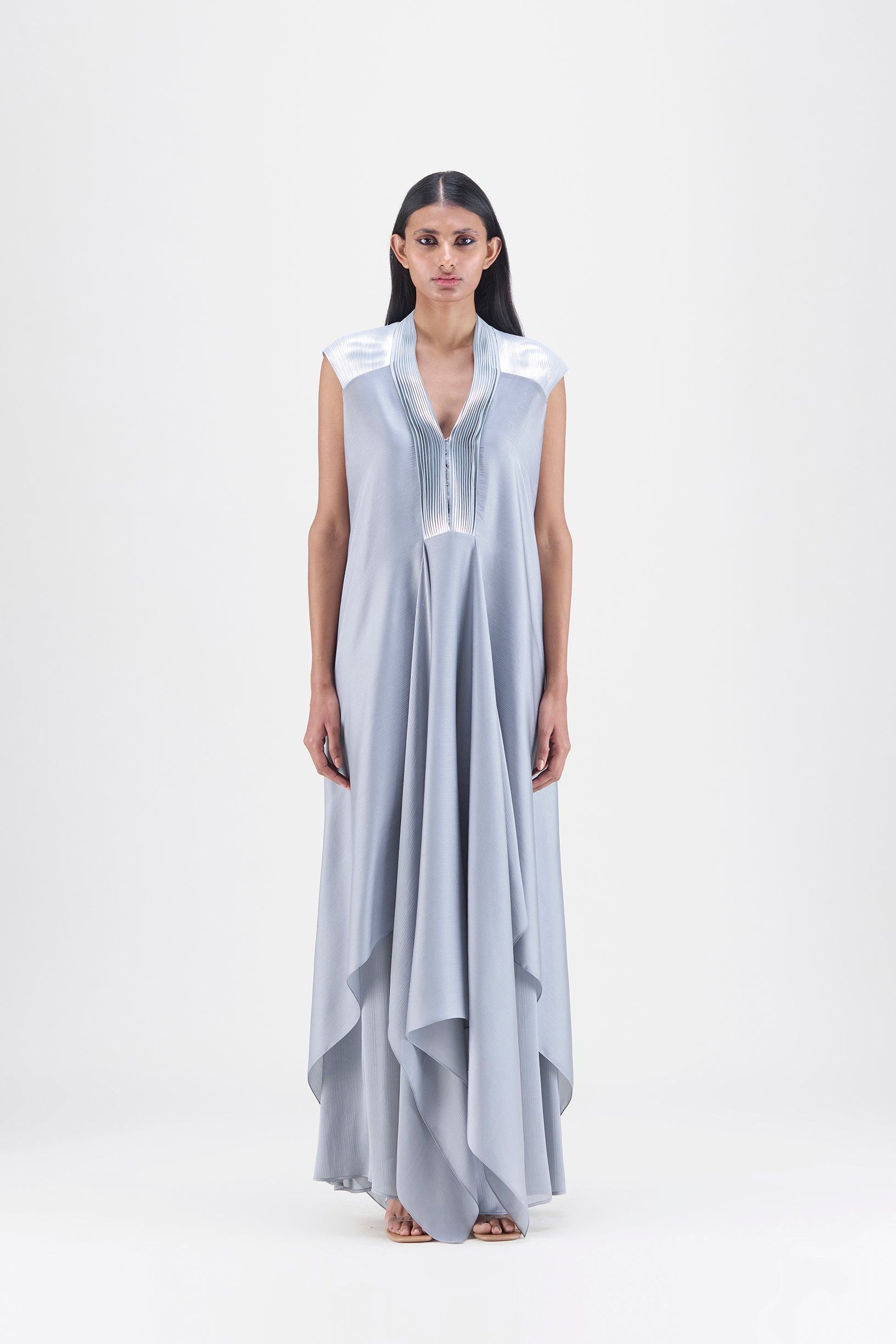 Metallic Layered Dress