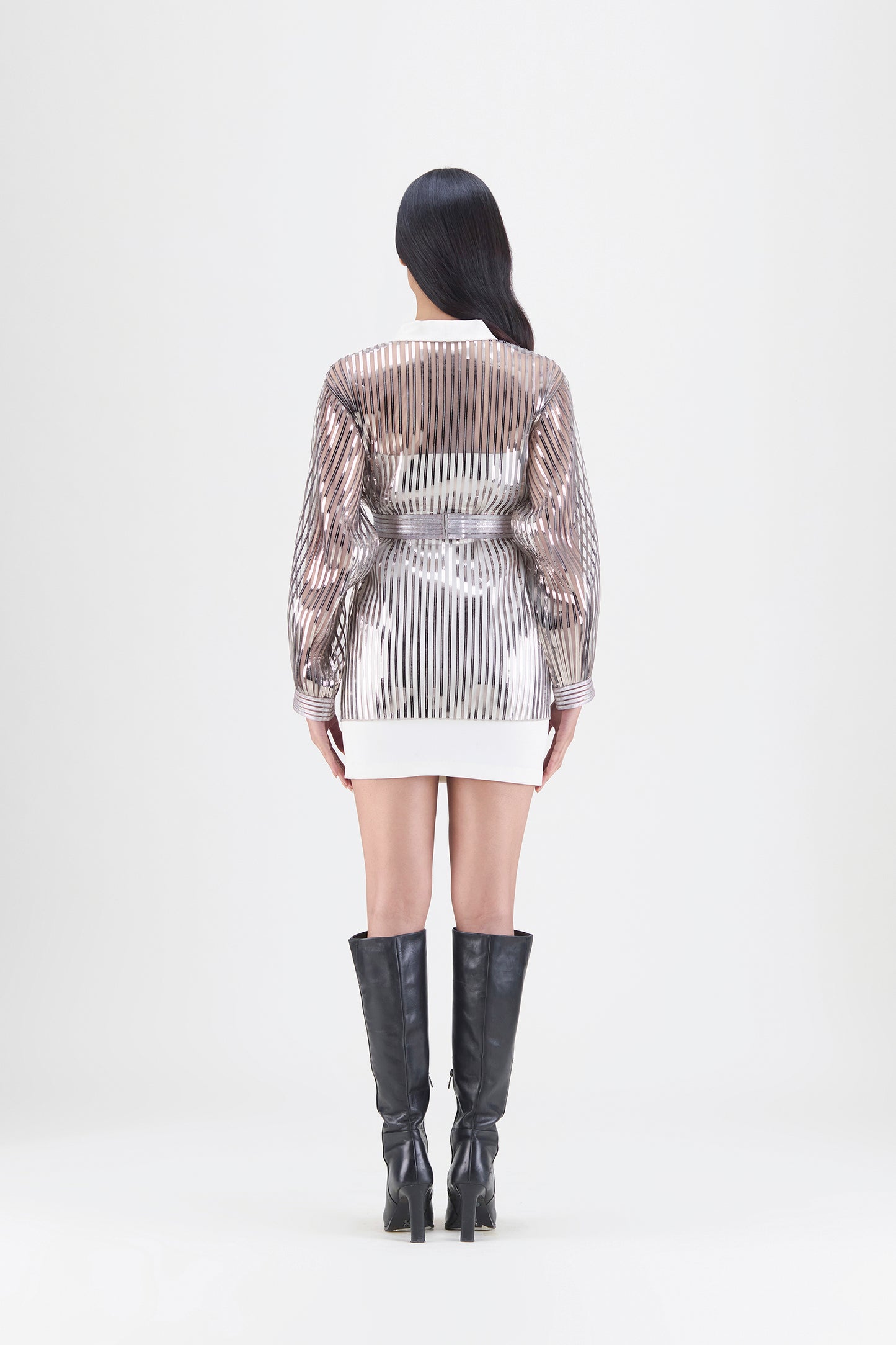Metallic Structured Top