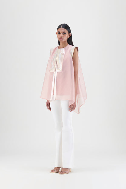 Metallic Structured Top