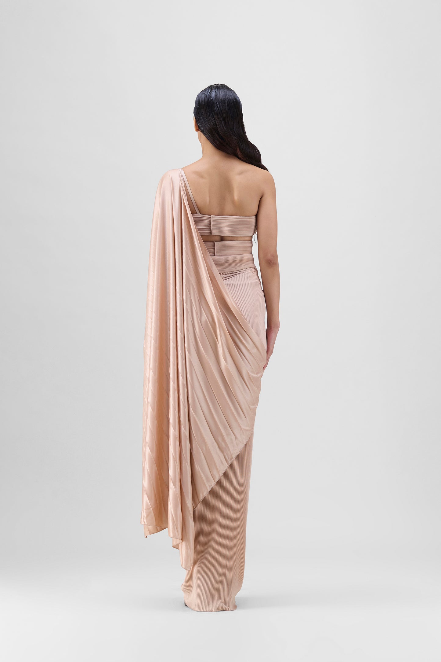 Moulded  Plissé Saree