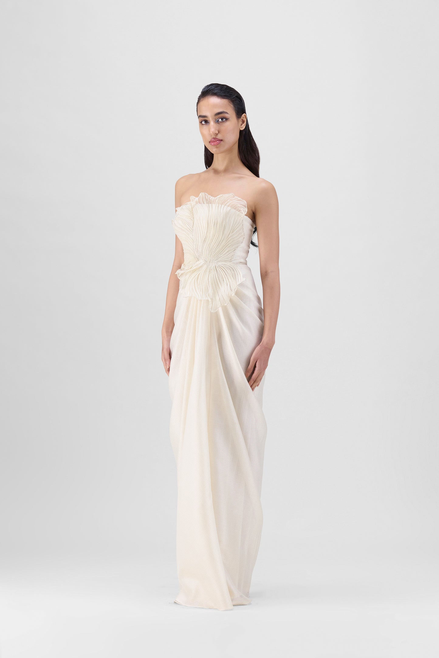 Corded Coral Gown
