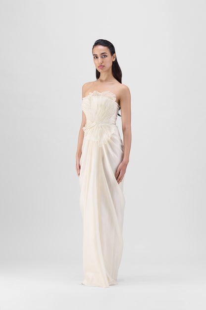 Corded Coral Gown