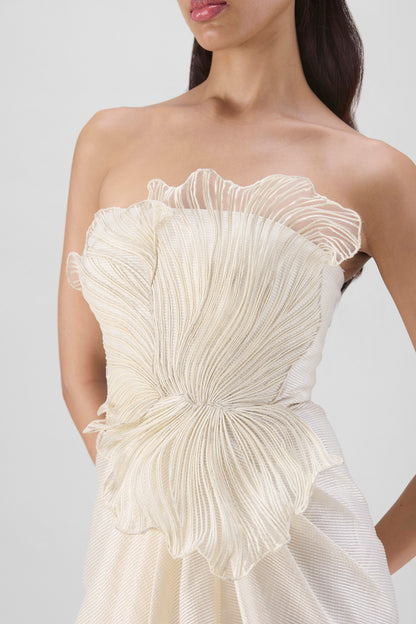 Corded Coral Gown