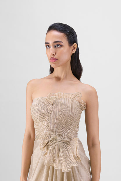 Corded Coral Gown