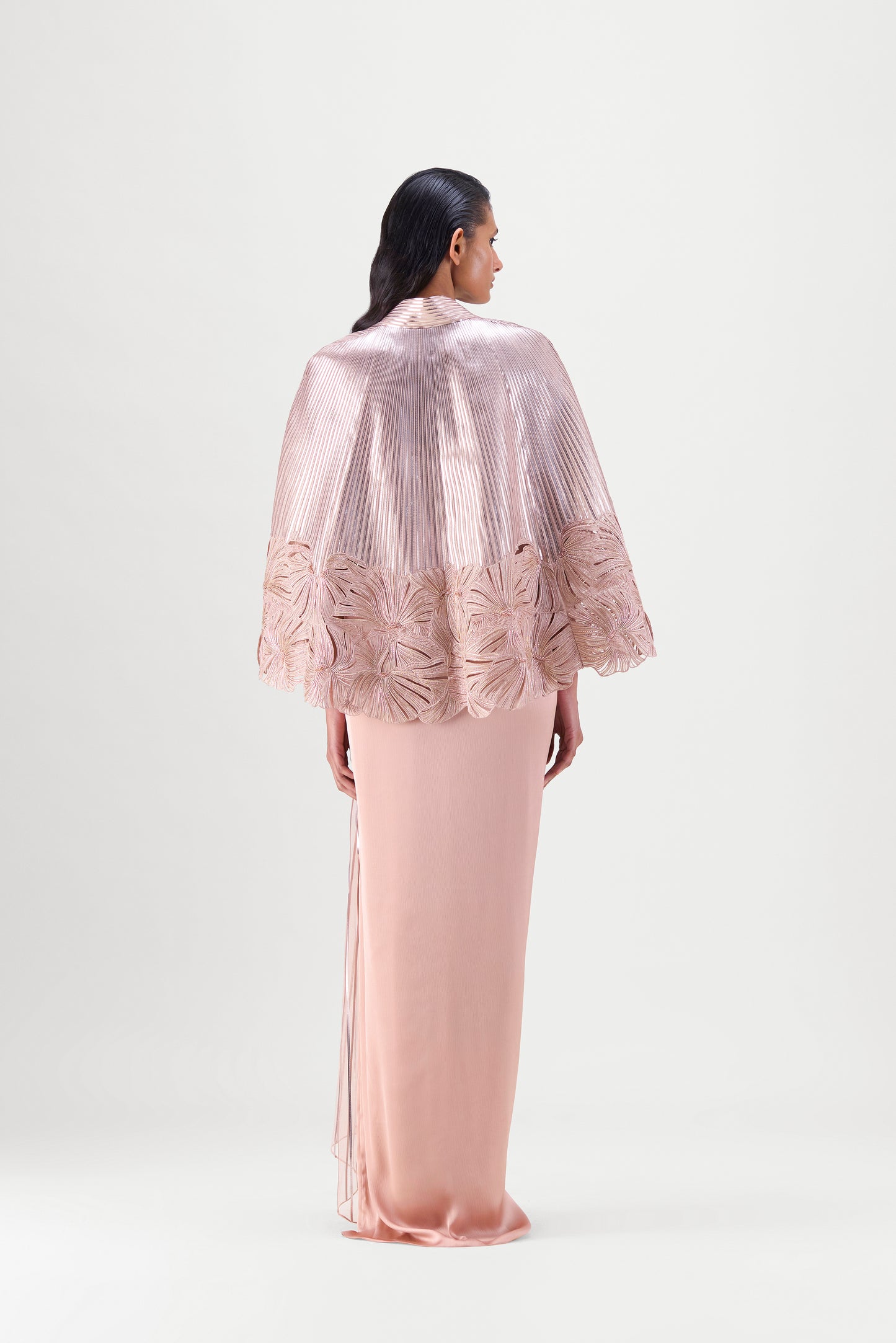 Embroidered Cape Set