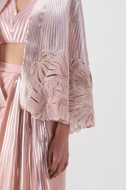 Embroidered Cape Set