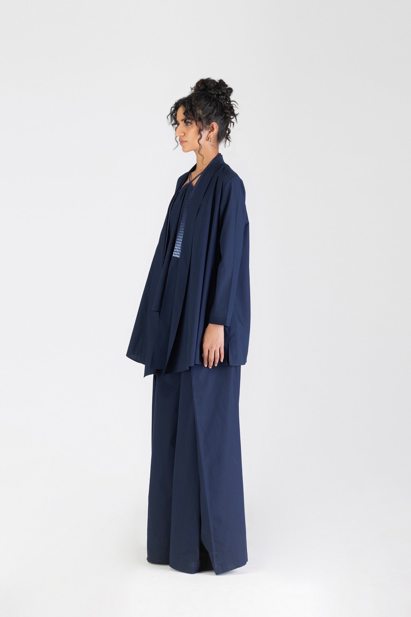 Metallic Draped Overlay