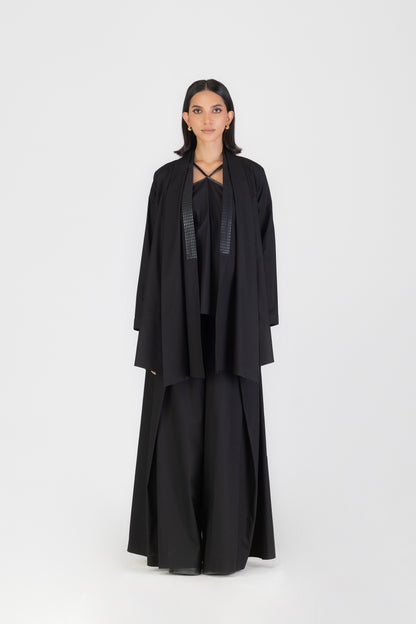 Metallic Draped Overlay