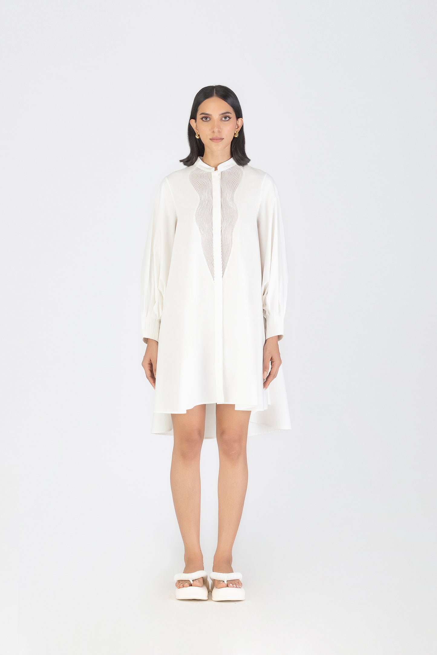 Corded Wave Long Shirt