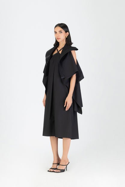 Metallic Draped Overlay