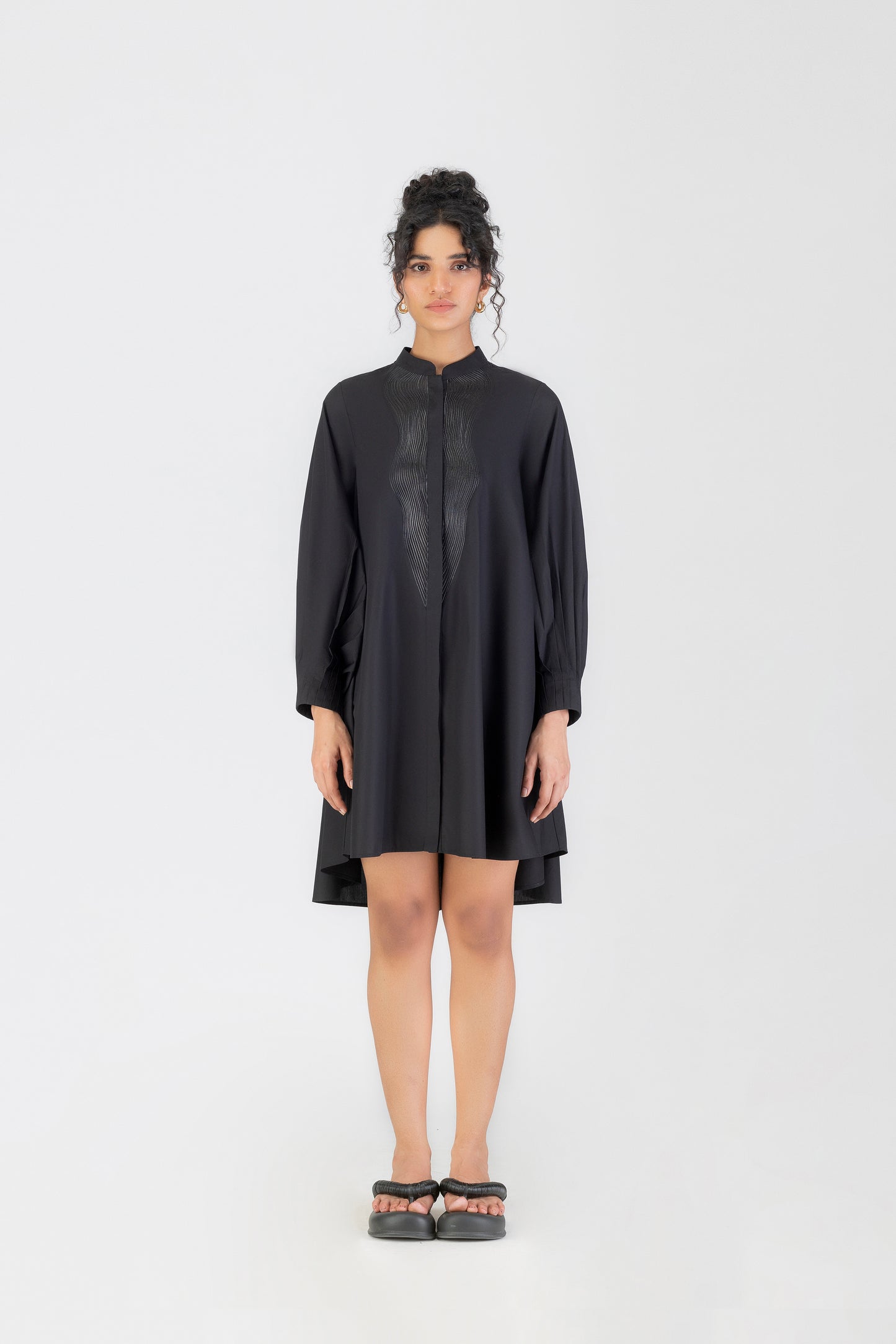Corded Wave Long Shirt